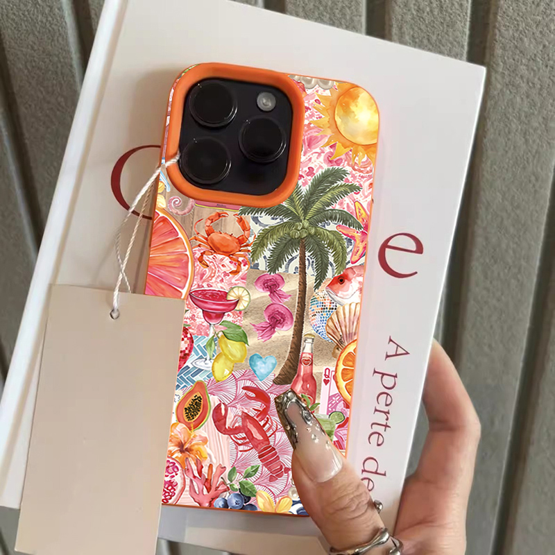 Casing HP Motif Kolase Pesta P - Summer Closet ulasan dan harga