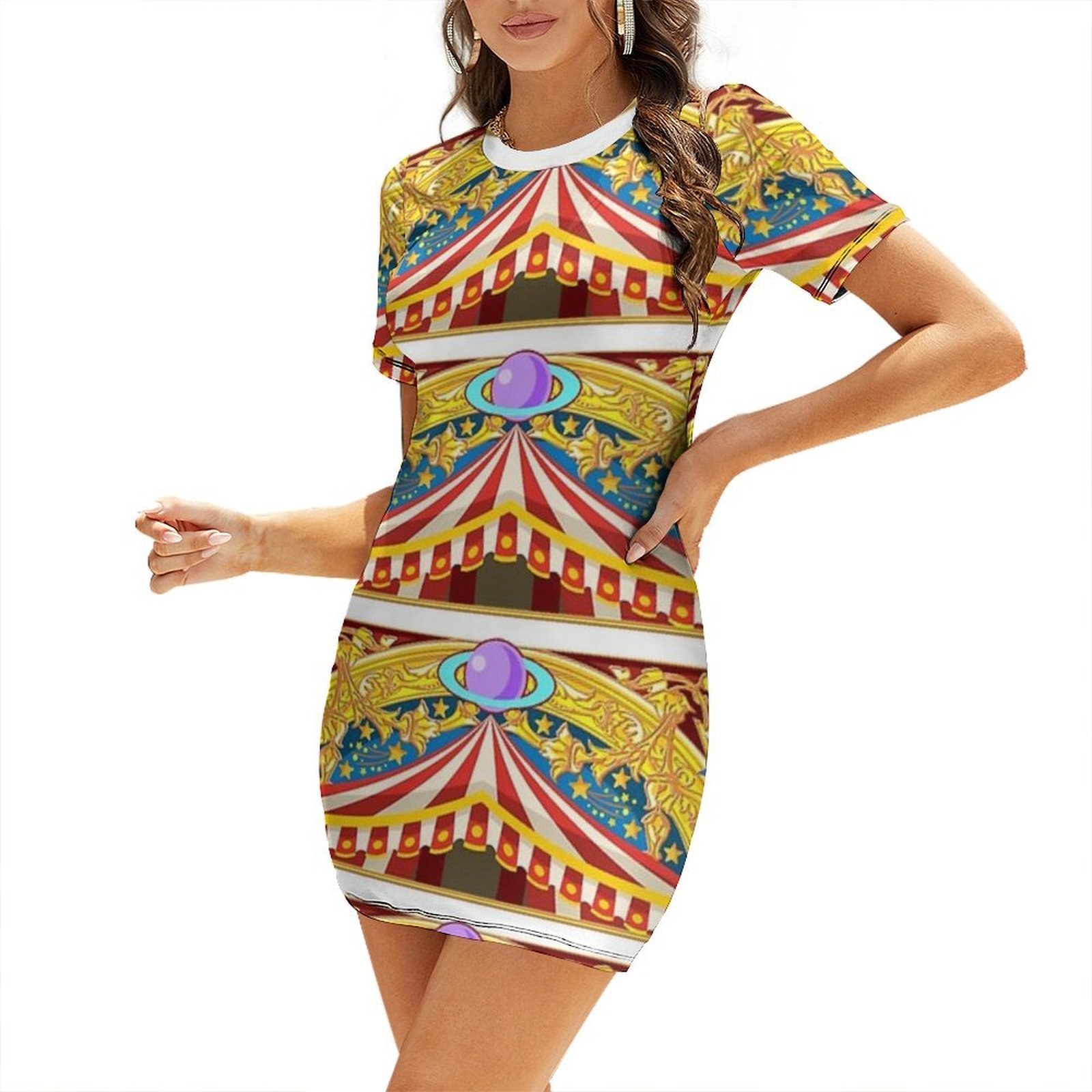 Gaun Karnaval Sirkus Lengan Pe - Summer Clothing Banner ulasan dan harga